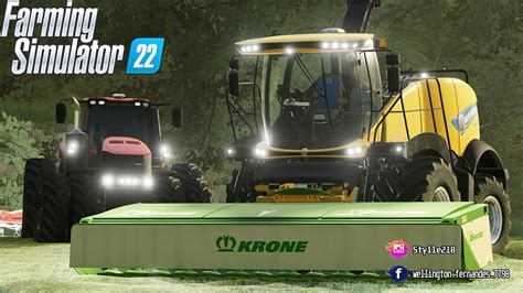 FORRAGEIRA NEW HOLLAND FR780 CORTANDO GRAMA Amigos Do FS Farming