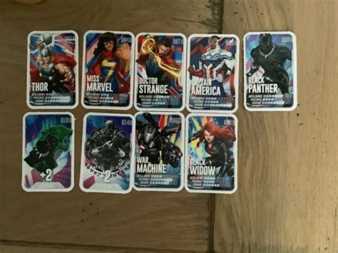 CARTE MARVEL LECLERC 2022 PARS EN MISSION Lot De 9 Cartes EUR 1 00