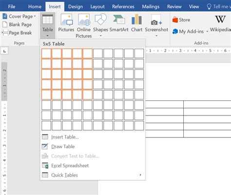 Menambahkan Tabel Di Word Caraseru