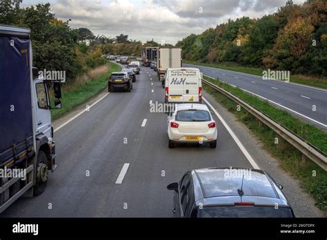 Traffic at motorway Stock Photo - Alamy