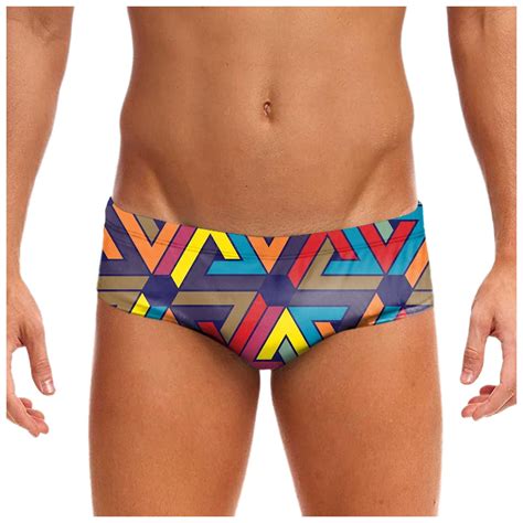 HCNTES Men S Color Block Bikini Swim Briefs Nylon Quick Dry Swimwear Sexy Low Rise Swimsuit XXL