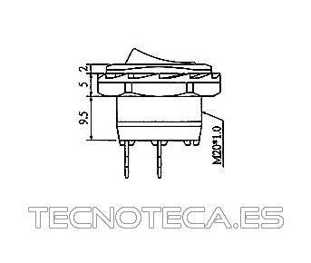 R B Interruptor Basculante Circuito Posiciones Tecnoteca