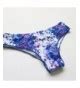 Women Front Cross Halter Push Up Bikini Floral Bottom Piece Cute Swimsuits Blue Cs Sl Imi