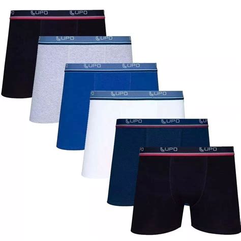 Cueca Boxer Algod O Kit Lupo Masculino No Shoptime