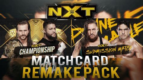 Wwe New Nxt Match Card Remake Pack Psd Y Partes By Jika Youtube