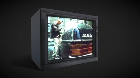 Sony Trinitron CRT Retro Television Set - Buy Royalty Free 3D model by DGNS (@GuillaumeDGNS ...