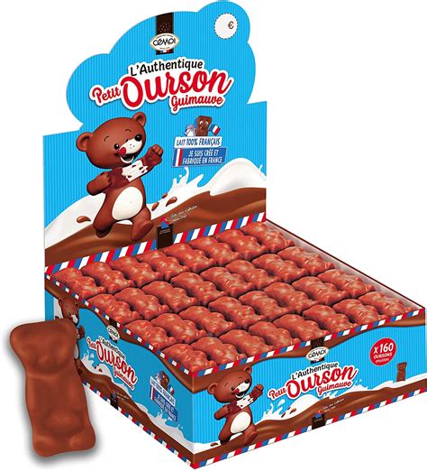 Cémoi Présentoir LAuthentique Petit Ourson Guimauve Chocolat au