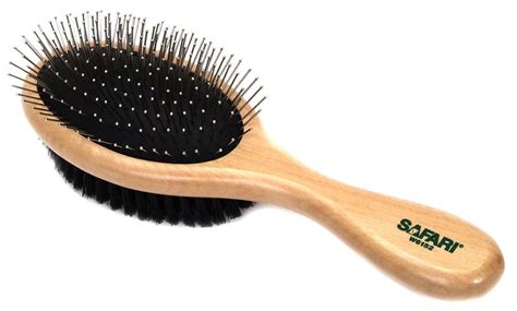 Safari Pin And Bristle Combo Dog Brush Green Large Pet Supplies