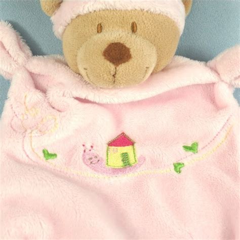 Toodoux Sp Cialiste En Sos Doudou Ours Plat Nicotoy Rose Escargot