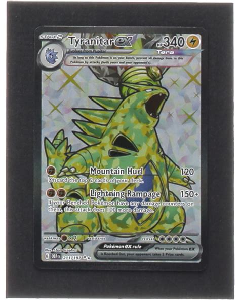 Tyranitar Ex Pokemon Obsidian Flames Pristine Auction