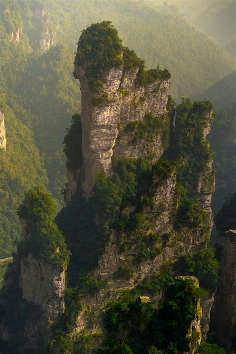 Die Avatar Mountains Im Zhangjiajie National Forest Park