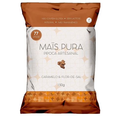 Pipoca Artesanal Sabor Caramelo e Flor de Sal Maïs Pura 150g