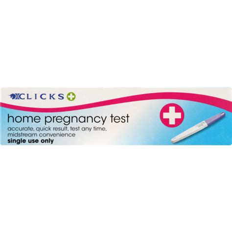 Clicks Home Pregnancy Test Single Clicks