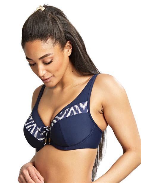 Sw Panache Oceana Plunge Bikini Top Sw Navy Belle Lingerie