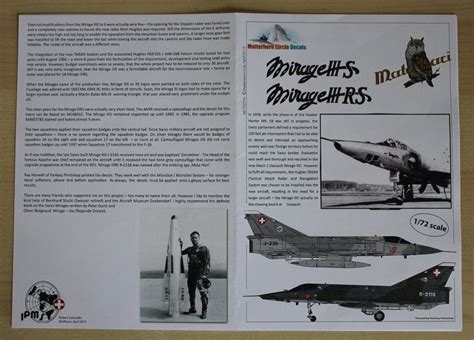 Decals Mirage Iiis Iiirs Suisse Air Force Kaufen Auf Ricardo