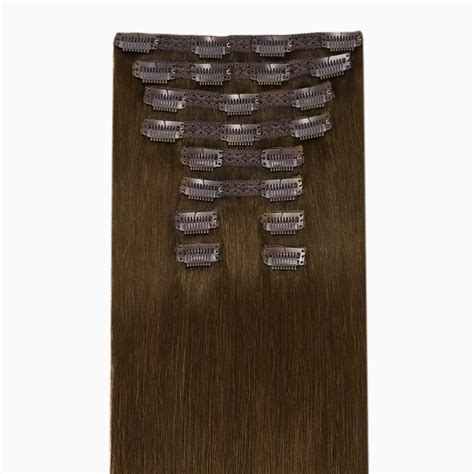 Chocolate Brown Clip Ins 100 Remy Human Hair Extensions Doores® Doores