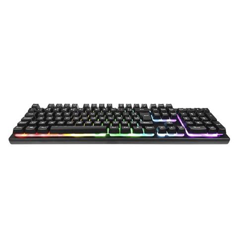 Teclado Gamer Usb Membrana K F Led Preto Hp