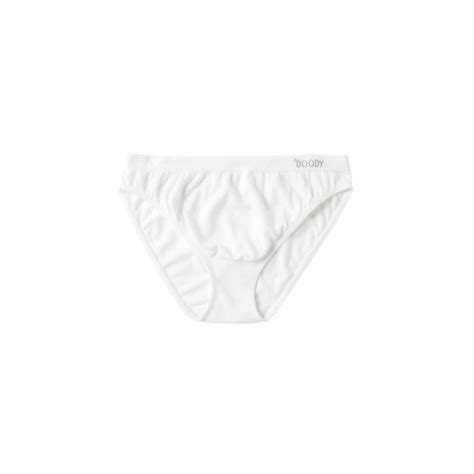 Boody Womens Classic Bikini White Medium