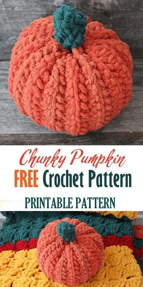 Easy Chunky Crochet Pumpkin Pattern Free Printable Crochet Pumpkin