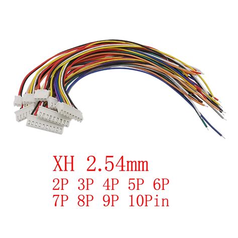 Pcs Lot Jst Xh Mm Pitch Male Plug Wire Cable Connector Xh