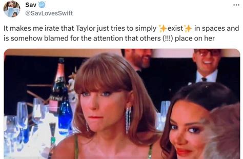 Golden Globes Joke About Taylor Swift Falls Flat With Fans Her Reaction Goes Viral