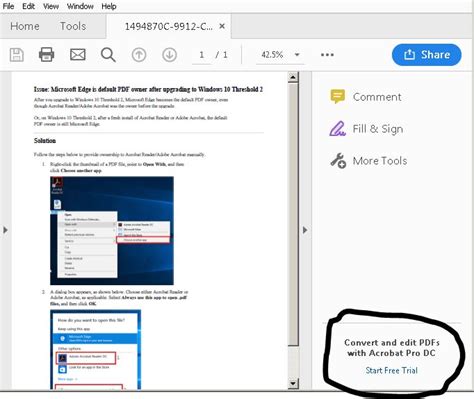 Solved Adobe Acrobat Reader Dc Disable Start Free Trial Adobe
