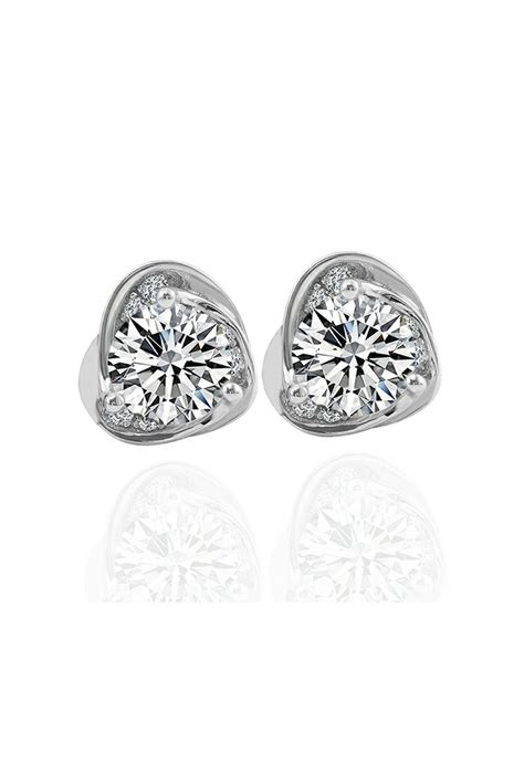 Floral Moissanite Diamond Earrings - Retro, Indie and Unique Fashion