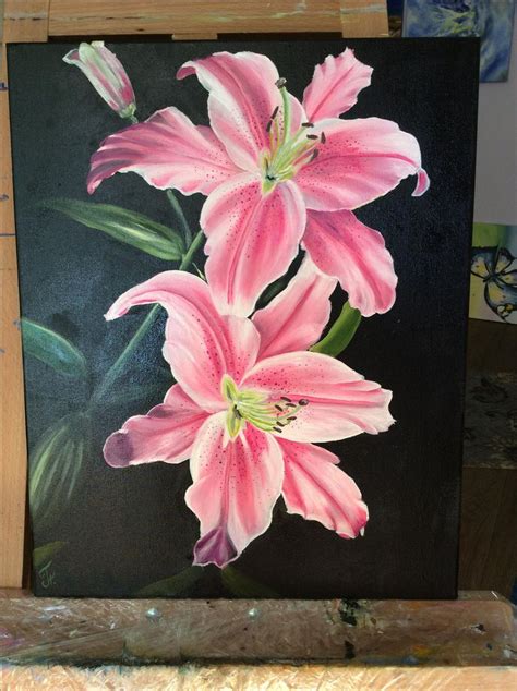 Oil Painting, Original Art, Gift Idea, Home Decor, Wall decor, Lilies ...