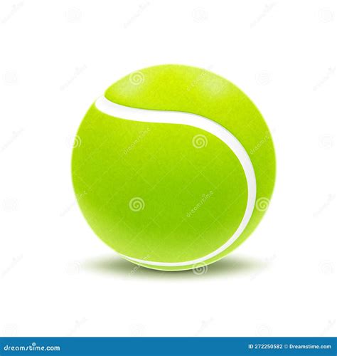 Bola De Tenis Aislada En Fondo Blanco Ilustraci N Del Vector