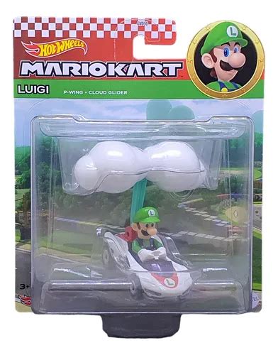 Luigi P Wing Cloud Glider Mario Kart Hot Wheels Frete grátis