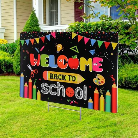 school yard sign waterproof outdoor decoration