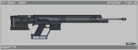 Pixel Art Gun Asarra Pr42sr 8mm Sniper Rifle By Asarradraws On Deviantart