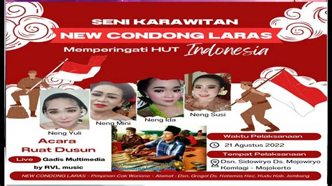 LIVE STREAMING MALAM CAMPUR SARI NEW CONDONG LARAS LIVE SEDEKAH BUMI