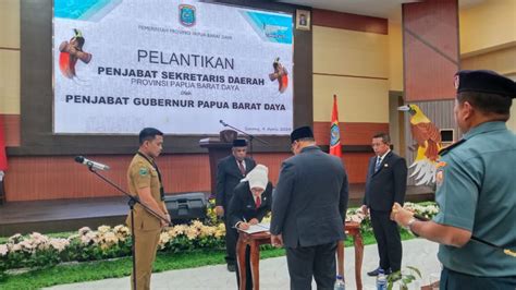 Pj Gubernur Musa Ad Lantik Jhony Way Jadi Pj Sekretaris Daerah Papua