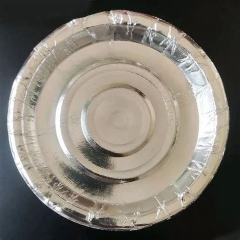 7inch Silver Foil Paper Plate At Rs 0 25 Piece Silver Paper Dish In