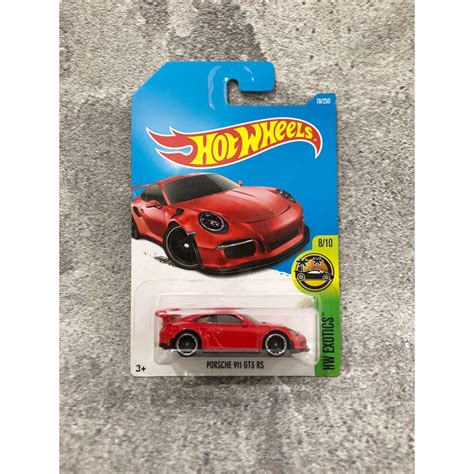 Jual Hot Wheels Porsche 911 GT3 RS Merah HW Exotics 2016 Shopee