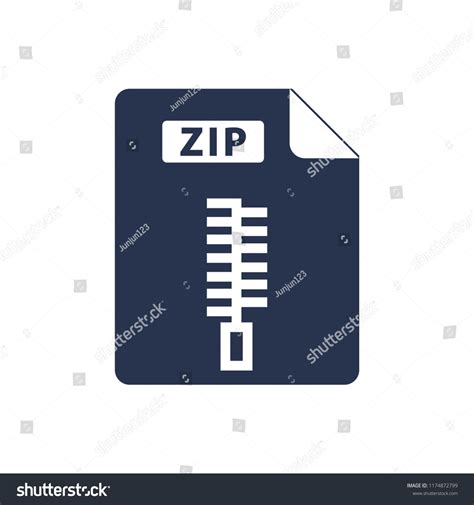 Zip File Icon Vector