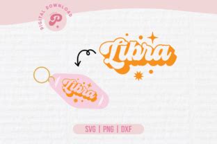 Libra Motel Keychain SVG Graphic By Totally Posie Creative Fabrica