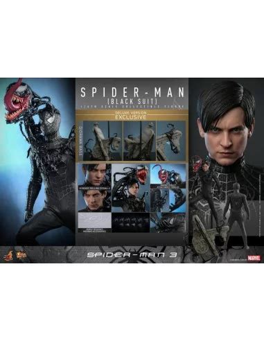 Comprar Figura Spider Man Black Suit Deluxe Version 1 6 Spider Man 3 Hot Toys Mil Comics