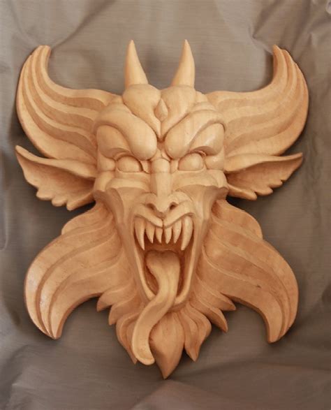 Wood Carved Gargoyle By Mouser00 On Deviantart