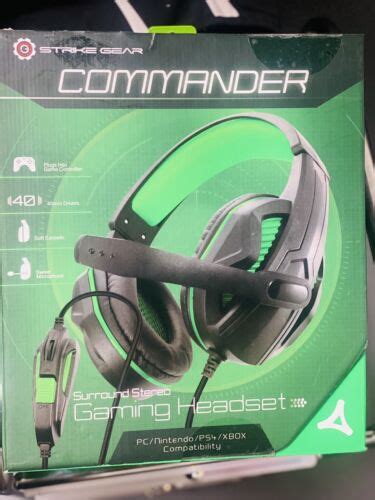 Strike Gear Hyperion Surround Stereo Gaming Headset Swivel Microphone