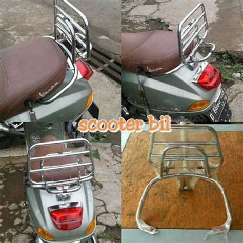 Jual Aksesoris Vespa Back Rack Vespa Lx Lc Di Lapak Scooter Bil Bukalapak