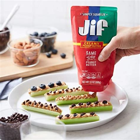 Jif Squeeze Creamy Peanut Butter 13 Ounces Smooth Creamy