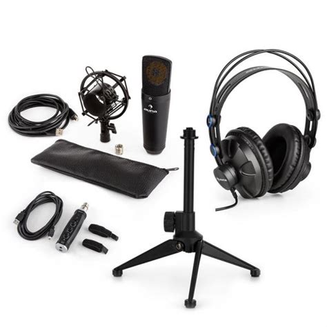 Auna MIC 920B USB Conjunto De Microfone Condensador V2 Auscultadores