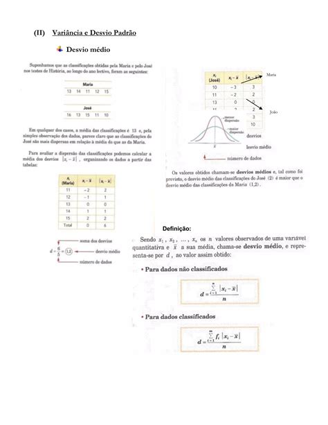 Medidas de dispersão desporto PDF