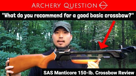 Sas Manticore 150 Lb Crossbow Review Archery Question Youtube