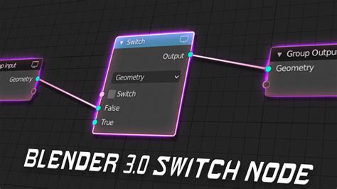 Blender 3 0 Switch Node Geometry Nodes Youtube