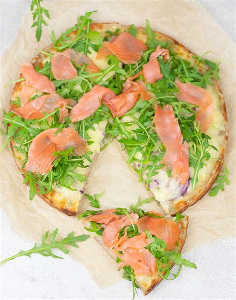 Smoked Salmon Pizza - Recipe Tale