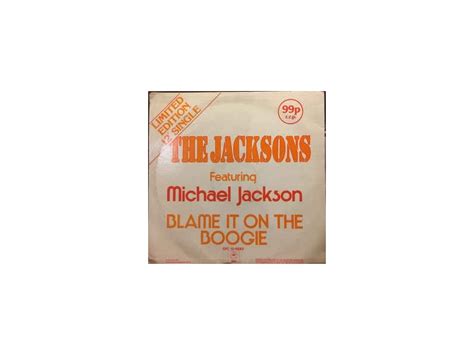 The Jacksons Blame It On The Boogie 12 Inch Single Top Hat Records