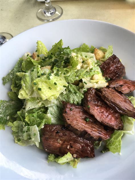 [i Ate] A Simple Caesar Salad With Grilled Hanger Steak R Food